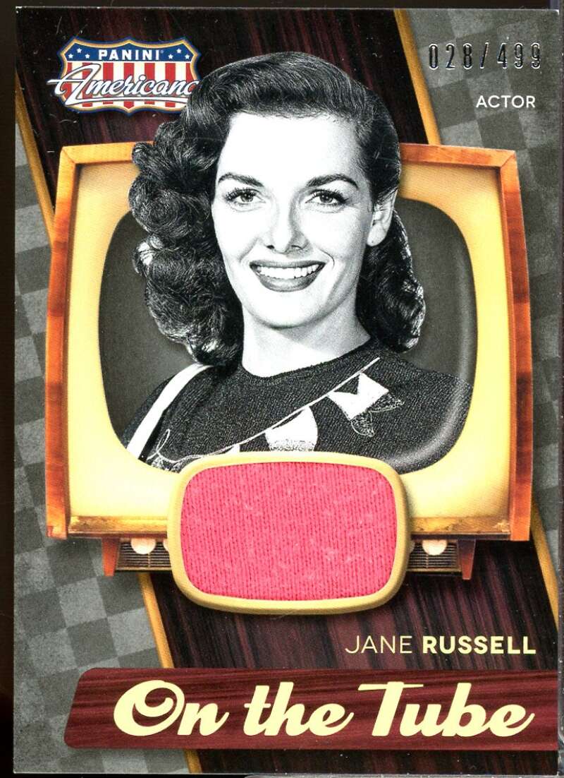 Jane Russell Card 2015 Panini Americana On the Tube Vintage Materials /499 #6  Image 1