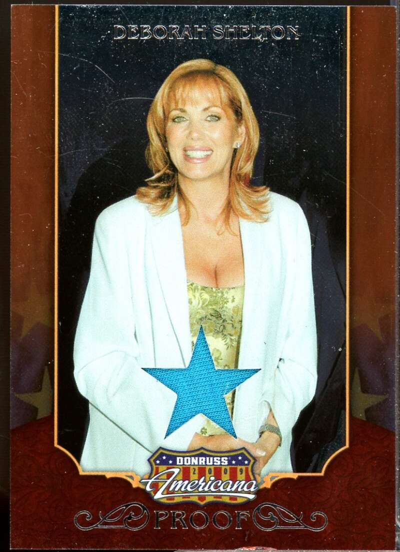 Deborah Shelton Card 2009 Americana Stars Material Silver Proofs /100 #73  Image 1