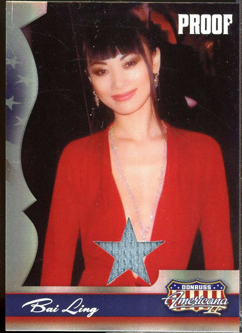 Bai Ling Card 2008 Americana II Stars Material Silver Proofs /100 #119  Image 1