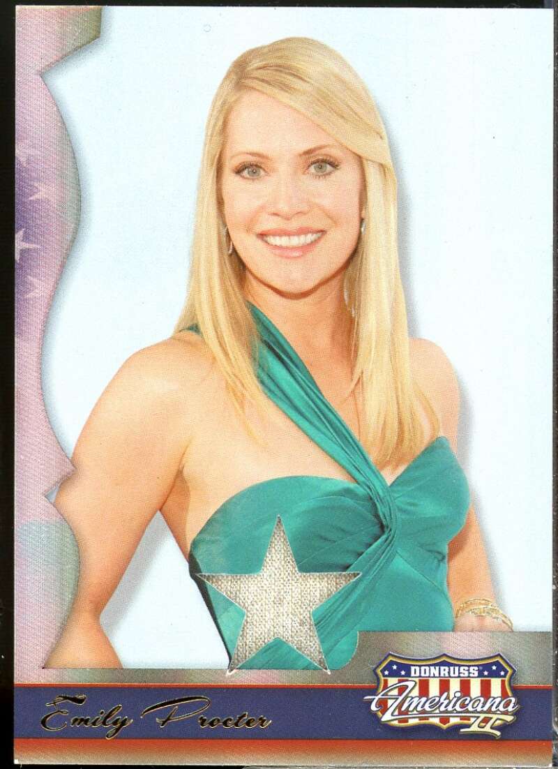 Emily Procter Card 2008 Americana II Stars Material Silver Proofs /100 #167  Image 1