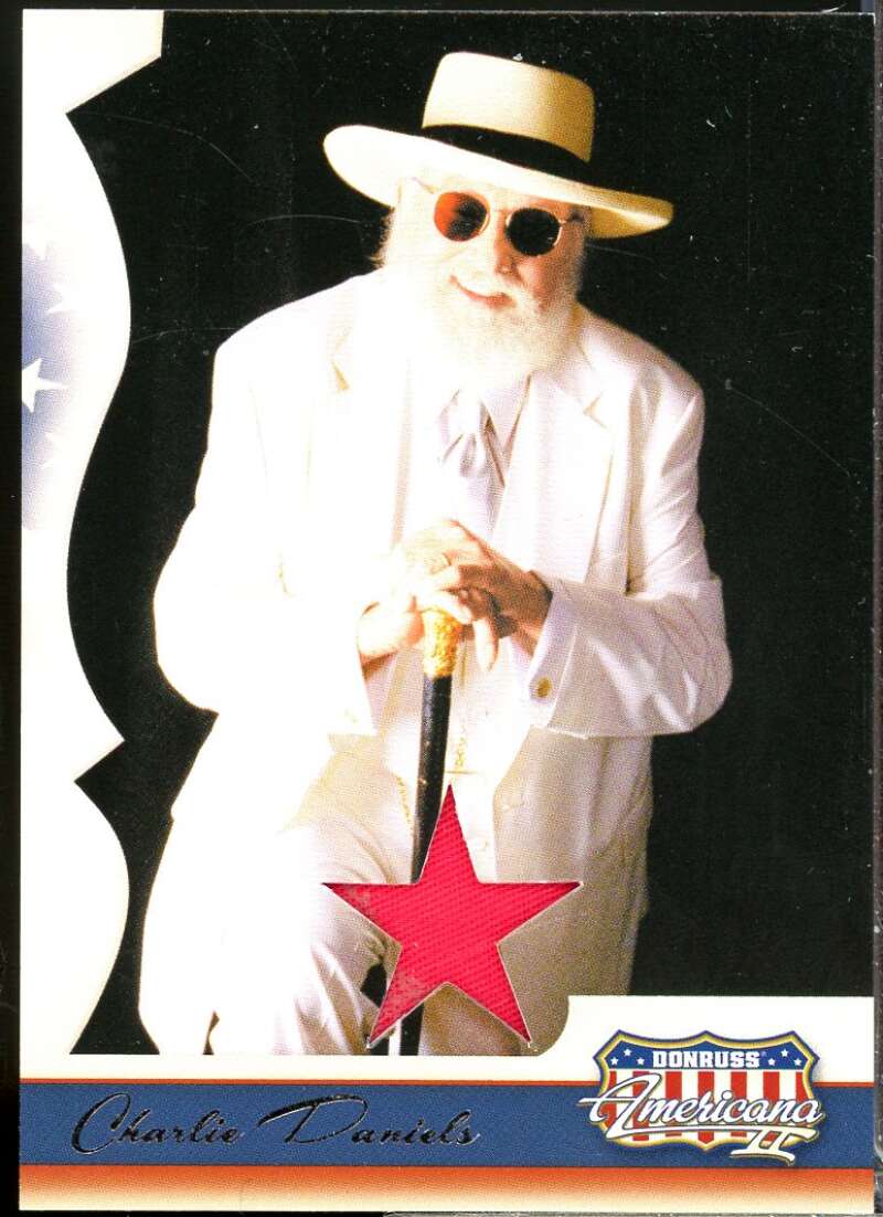 Charlie Daniels Card 2008 Americana II Stars Material #247  Image 1