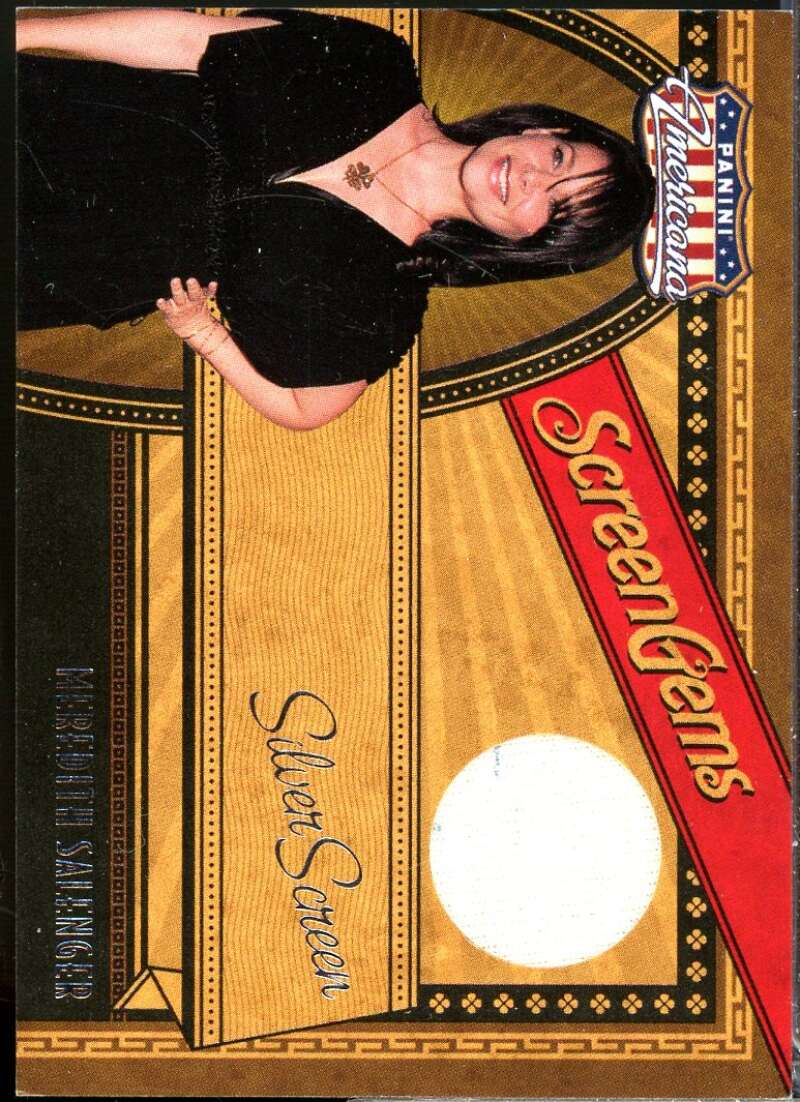 Meredith Salenger 2011 Panini Americana Screen Gem Material Silver Screen 99 #9  Image 1
