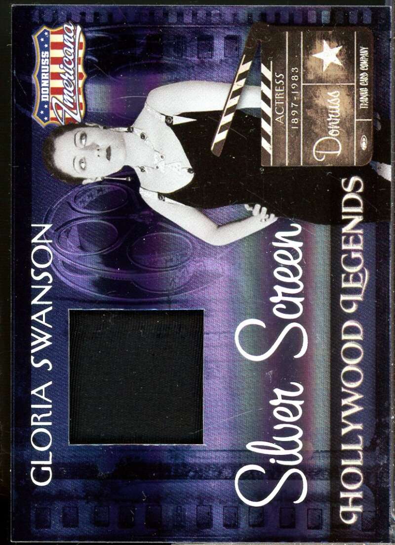Gloria Swanson 2007 Americana Hollywood Legends Material Silver Screen /100 #3  Image 1
