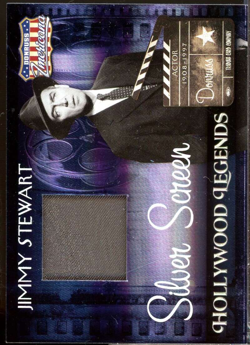 Jimmy Stewart 2007 Americana Hollywood Legends Material Silver Screen /100 #37  Image 1