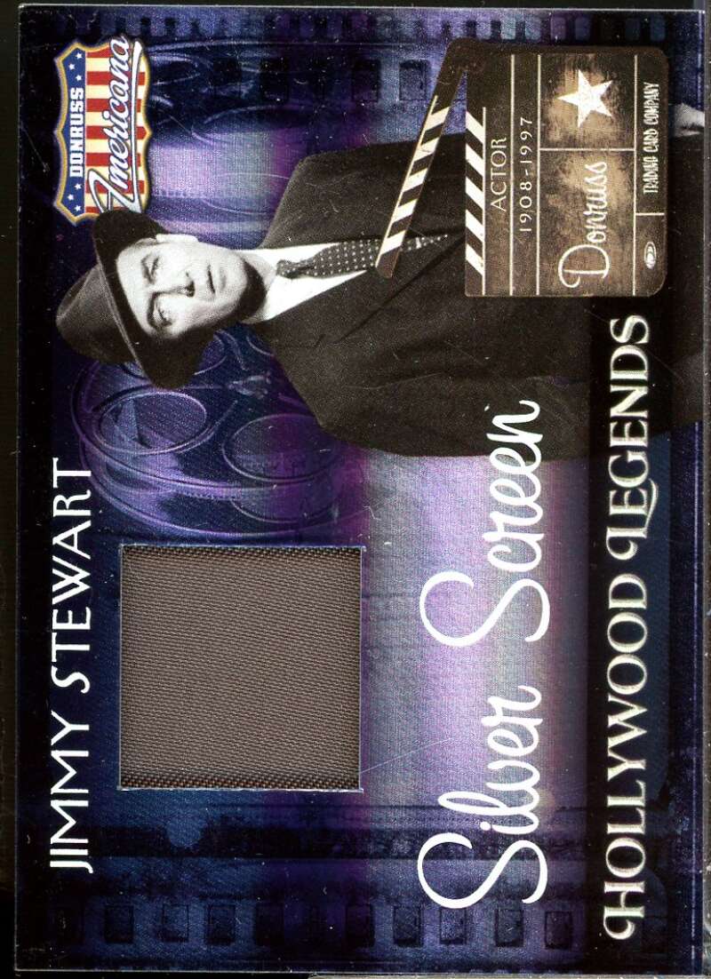 Jimmy Stewart 2007 Americana Hollywood Legends Material Silver Screen /100 #37  Image 1