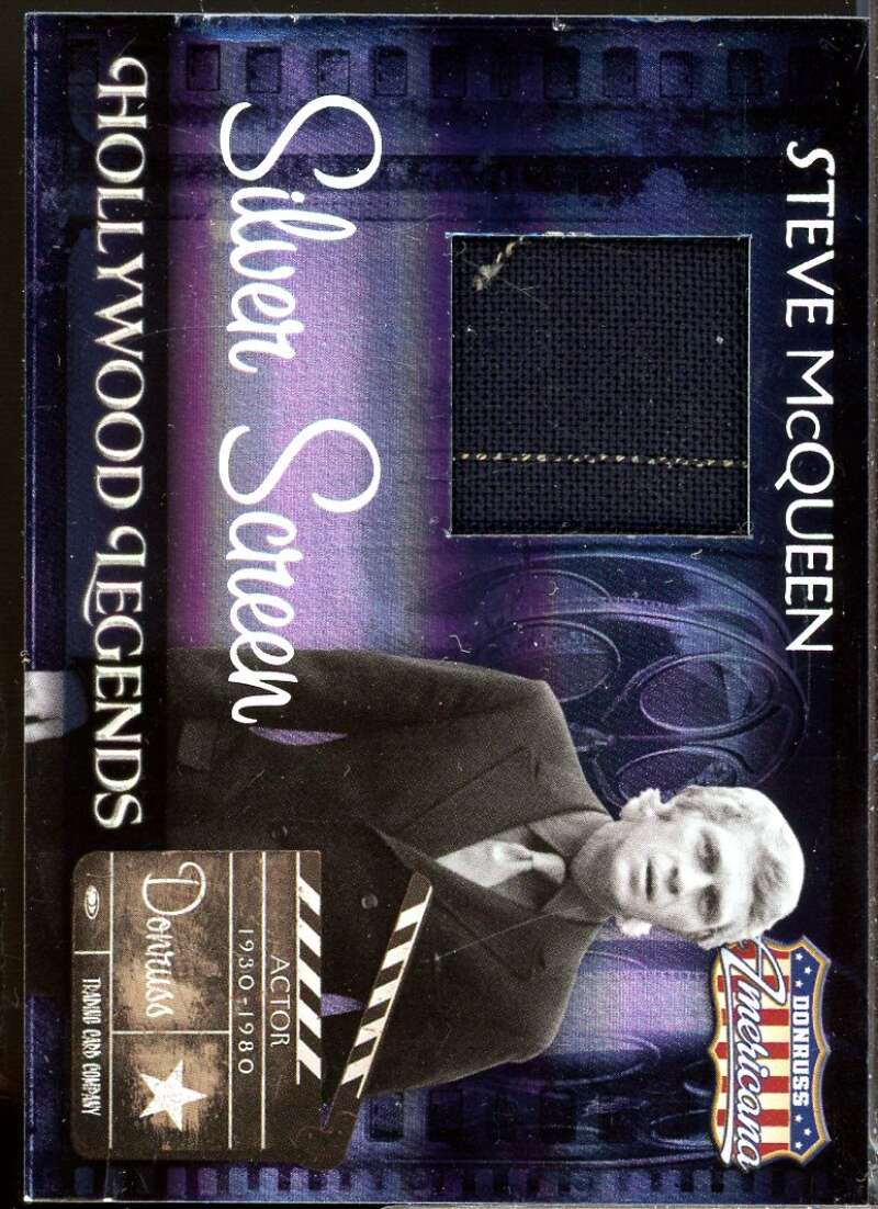 Steve McQueen 2007 Americana Hollywood Legends Material Silver Screen /100 #10  Image 1