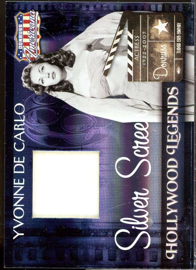 Yvonne De Carlo 2007 Americana Hollywood Legend Material Silver Screen /100 #38  Image 1