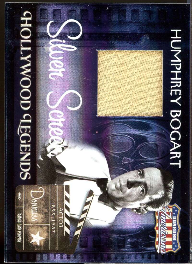 Humphrey Bogart 2007 Americana Hollywood Legend Material Silver Screen /100 #27  Image 1