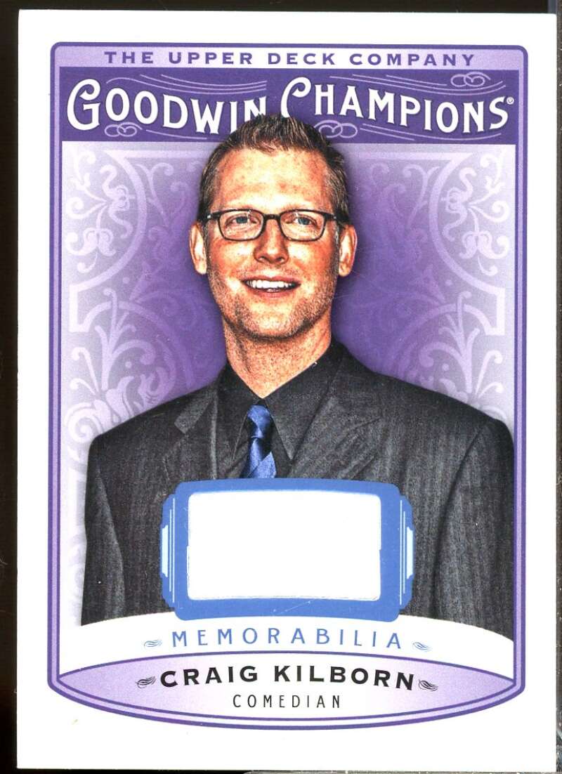 Craig Kilborn Card 2019 Upper Deck Goodwin Champions Memorabilia #MCK  Image 1