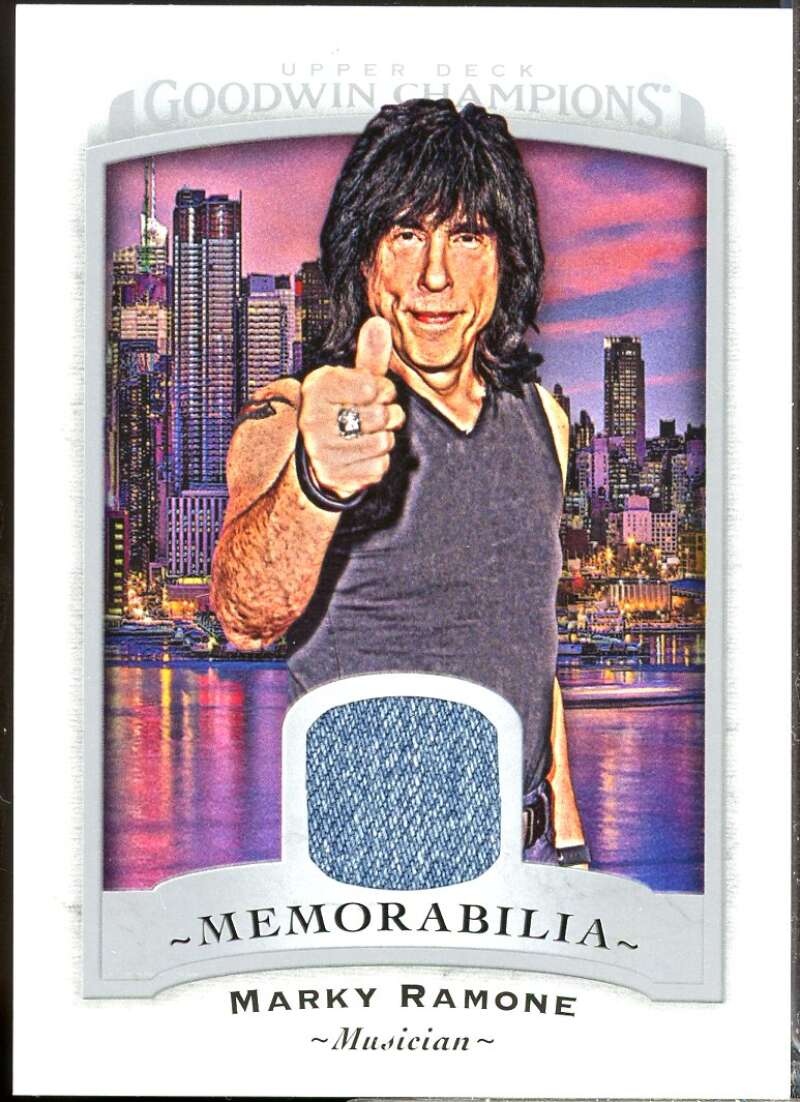 Marky Ramone Card 2017 Upper Deck Goodwin Champions Memorabilia #MMR  Image 1