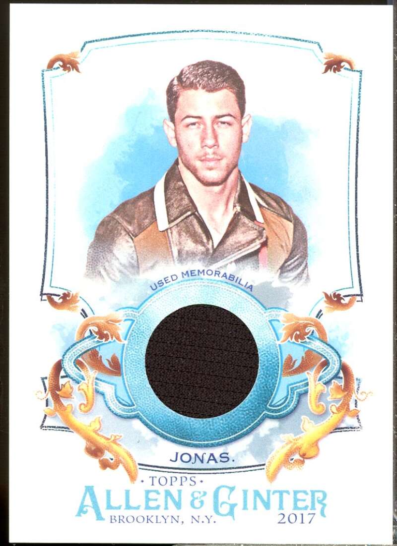 Nick Jonas Card 2017 Topps Allen and Ginter Relics #FSRANJ  Image 1