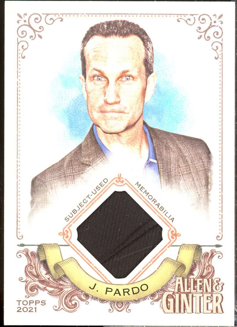 Jimmy Pardo Card 2021 Topps Allen and Ginter Relics #AGAJPA  Image 1
