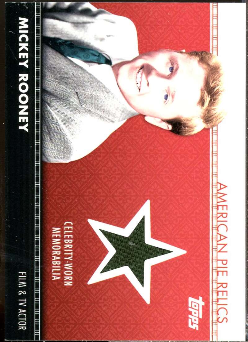 Mickey Rooney Card 2011 Topps American Pie Relics #APR1  Image 1