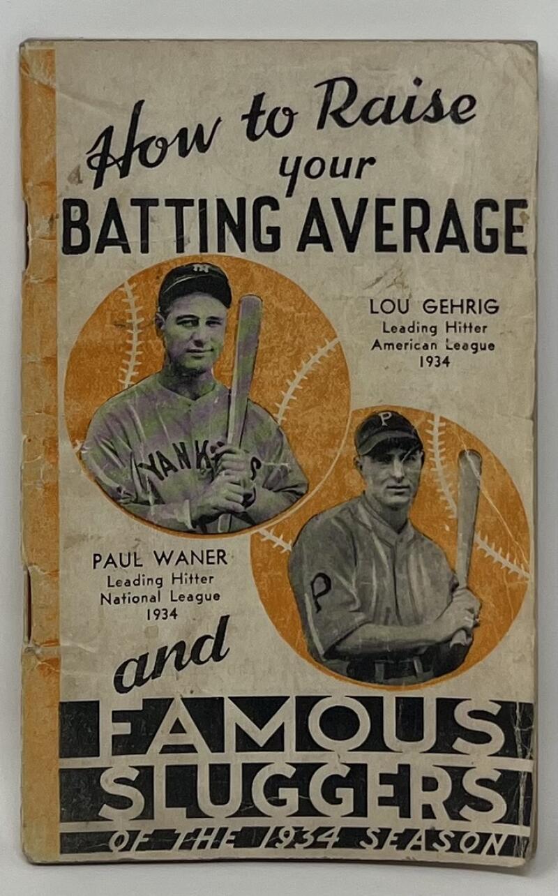1884-1935 How To Raise Your Batting Average And Famouse Sluggers of The 1934 Season Image 1