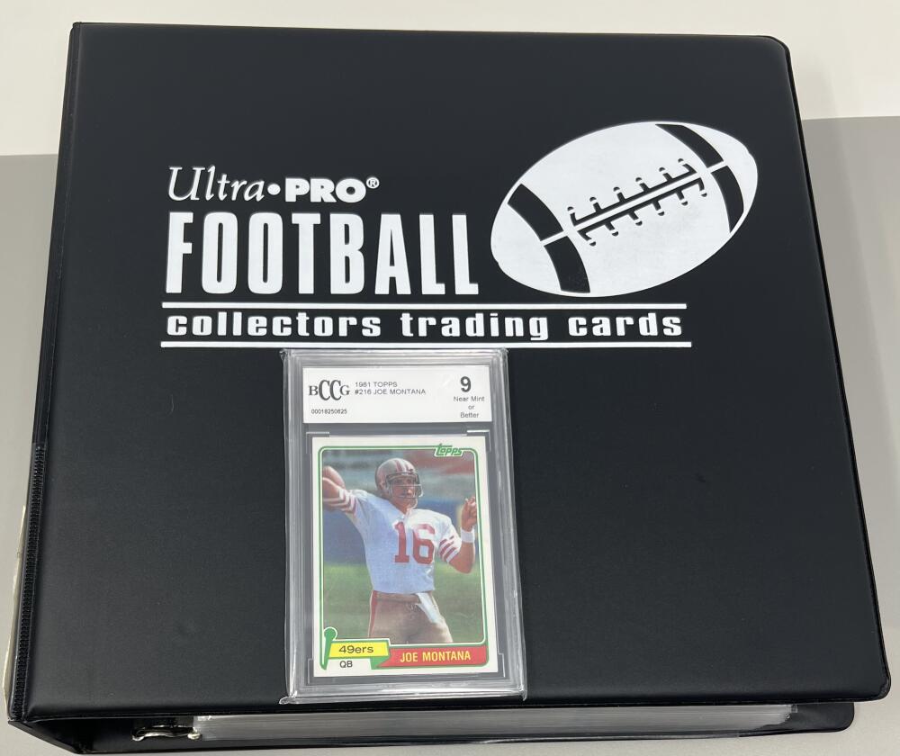 1981 Topps Football Hand Collated Binder Set 1-528 Joe Montana BCCG 9 RC Image 1