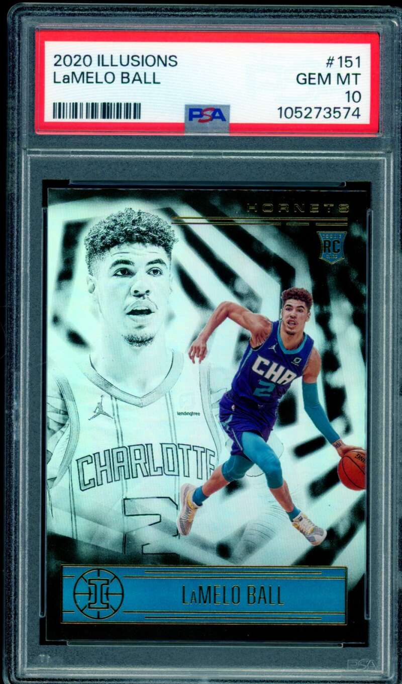LaMelo Ball Rookie Card 2020-21 Illusions #151 PSA 10 Image 1