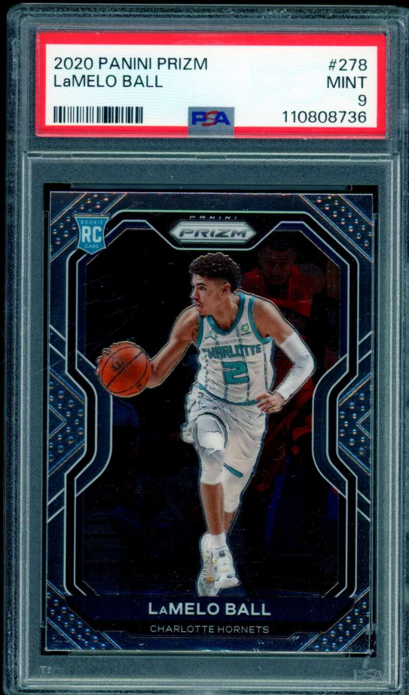 LaMelo Ball Rookie Card 2020-21 Panini Prizm #278 PSA 9 Image 1