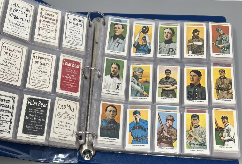 1983 T-206 Capital Reprints 1909 The Monster Card Binder Set Image 3