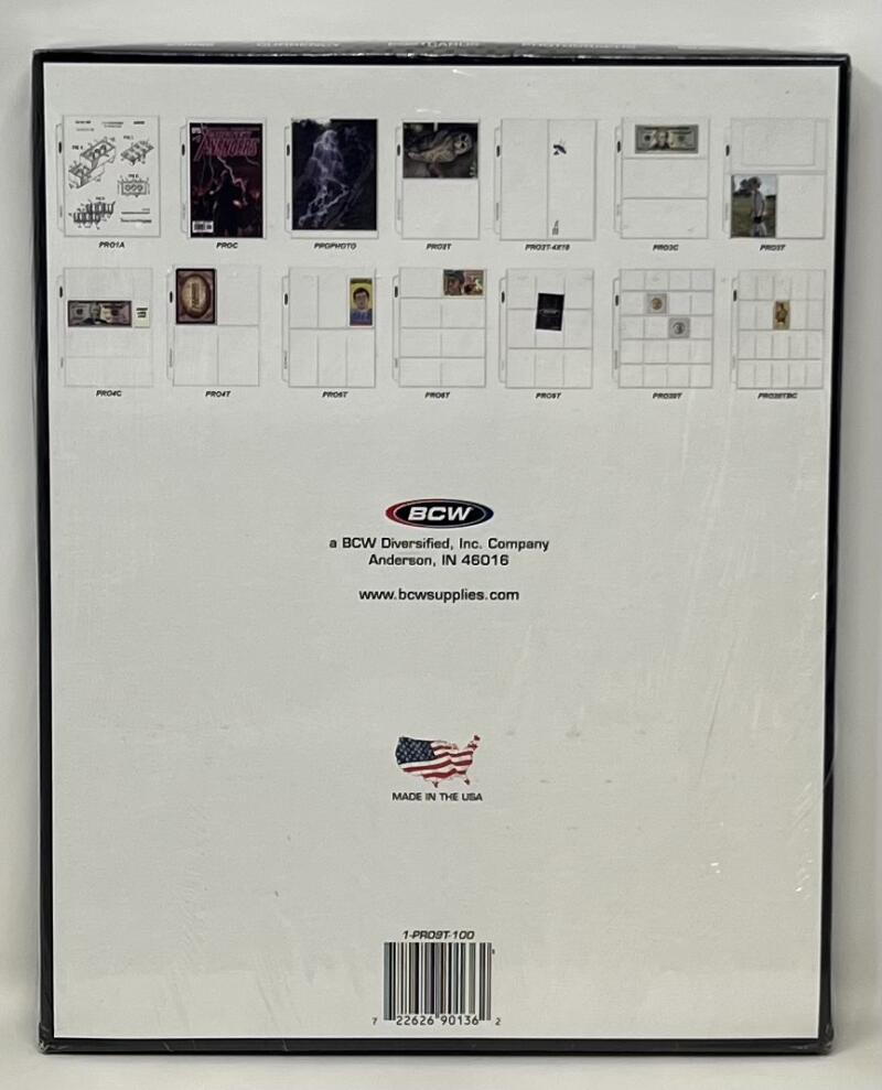 Superior Sports Investments (100) BCW 9-Pocket Protective Pages Pack Image 3