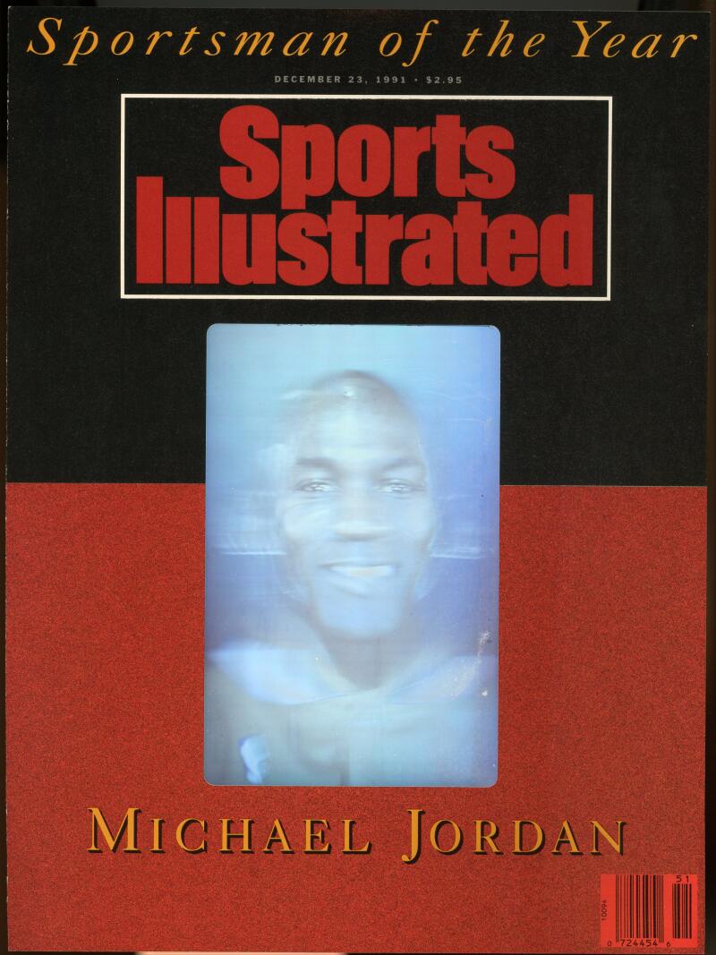 1991 Sports Illustrated Sportsman Of The Year Michael Jordan Hologram Issue Image 1