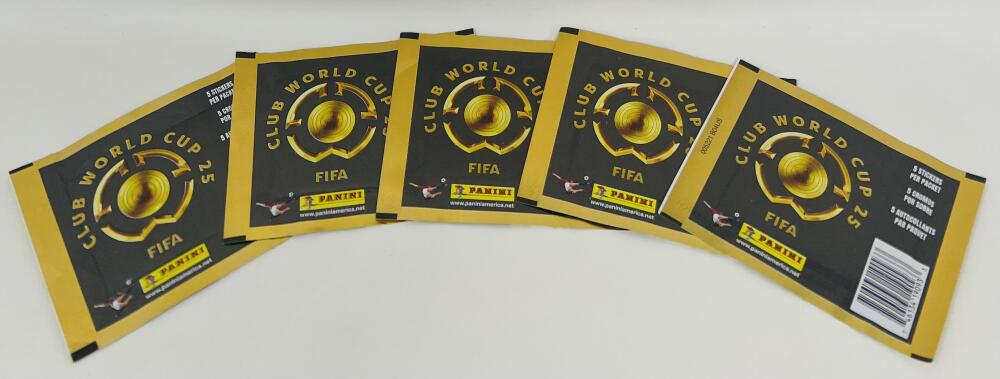 (5) 2025 Panini FIFA Club World Cup Soccer (Futbol) Sticker Collection Lot Image 1