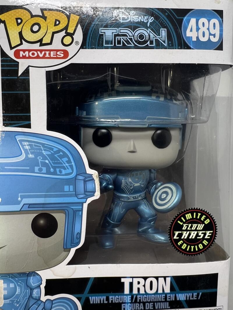 Movies Disney Tron Limited GLOW CHASE Edition Funko Pop #489 Image 4