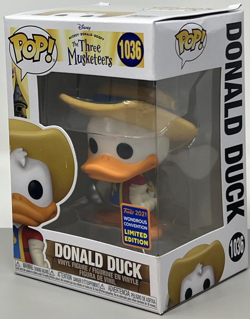2021 Disney The Three Musketeers Donald Duck Funko Pop #1036 Image 1