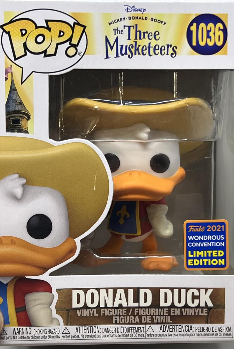 2021 Disney The Three Musketeers Donald Duck Funko Pop #1036 Image 3