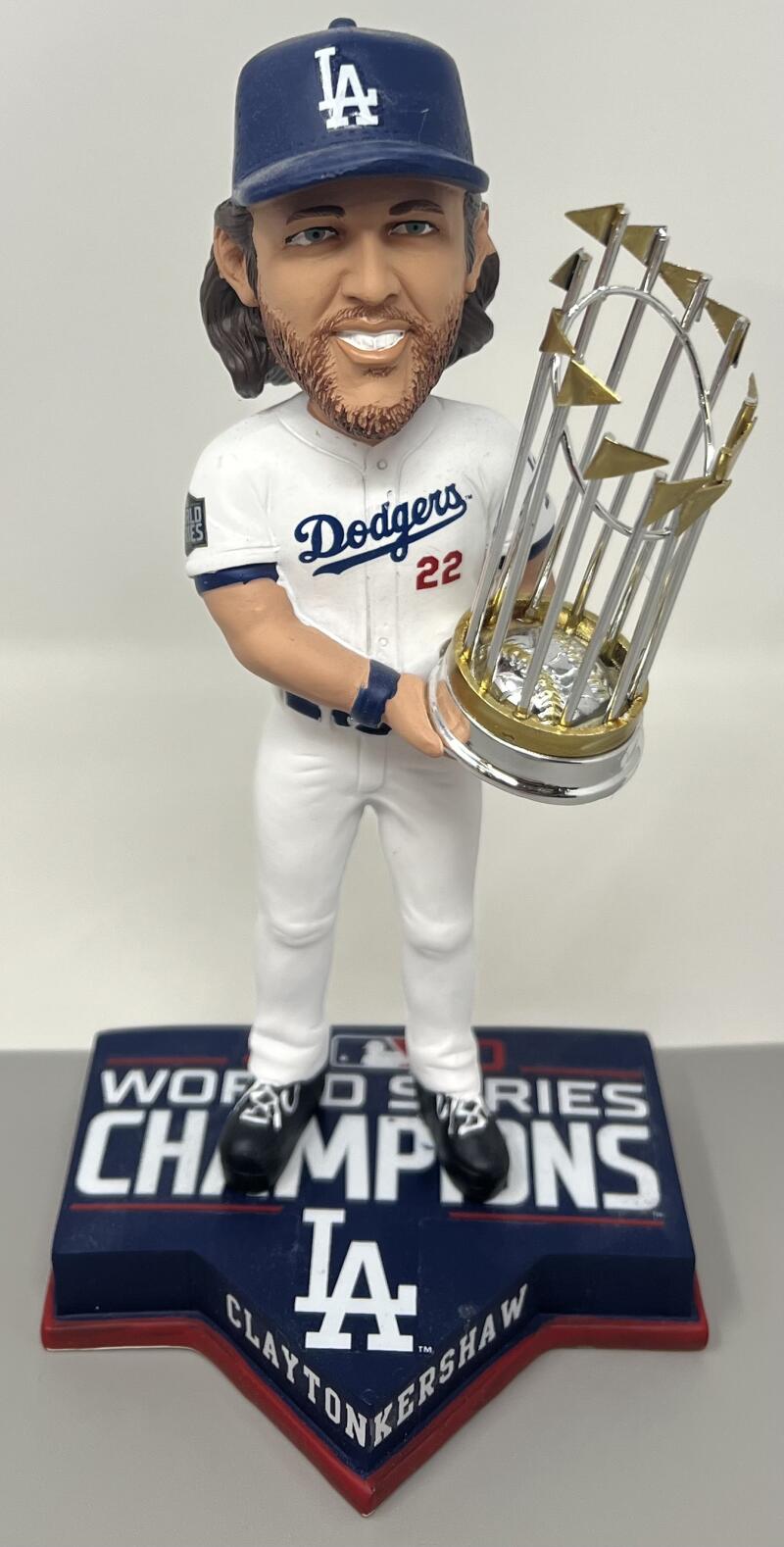 2020 Dodgers World Series Champs Clayton Kershaw SGA Bobblehead  FOCO Image 1