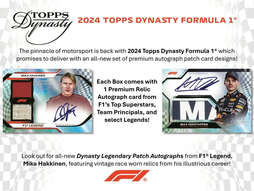 2024 Topps Dynasty F1 Formula 1 Hobby Box Image 3