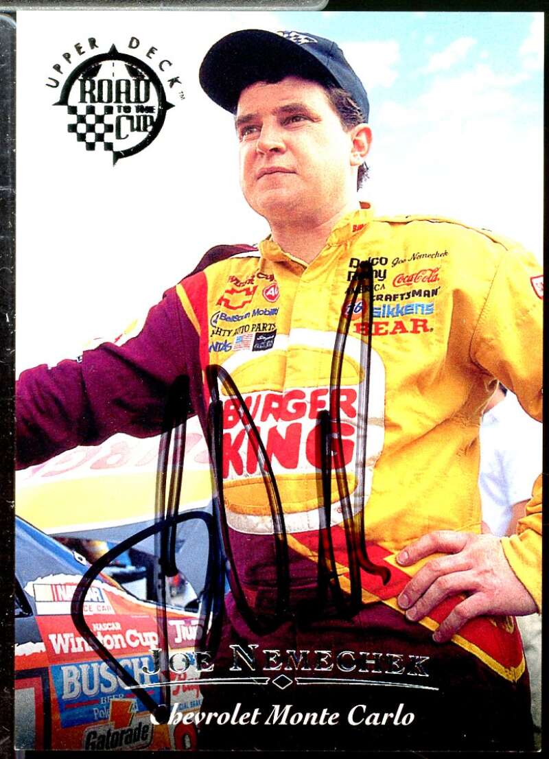 Joe Nemechek Card 1996 Upper Deck Road To The Cup Autographs #H26  Image 1