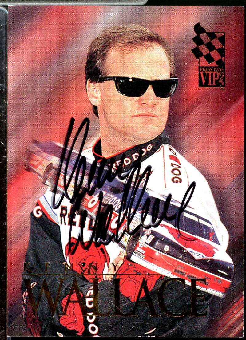 Kenny Wallace Card 1995 VIP Autographs #45  Image 1