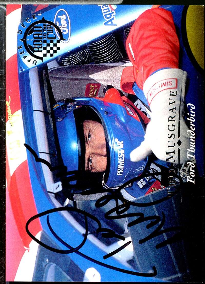 Ted Musgrave Card 1996 Upper Deck Road To The Cup Autographs #H6  Image 1