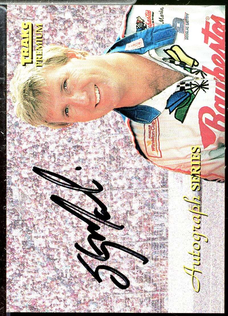 Sterling Marlin Card 1994 Traks Autographs #A7  Image 1