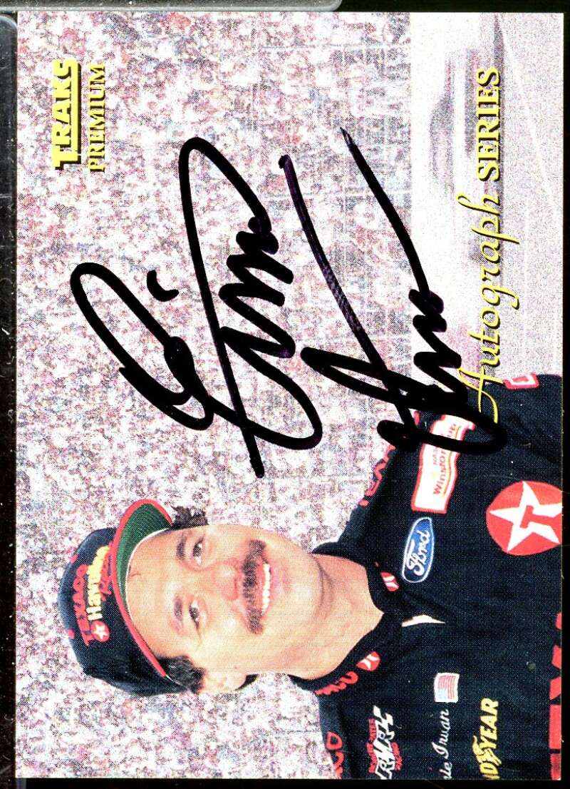 Ernie Irvan Card 1994 Traks Autographs #A6  Image 1