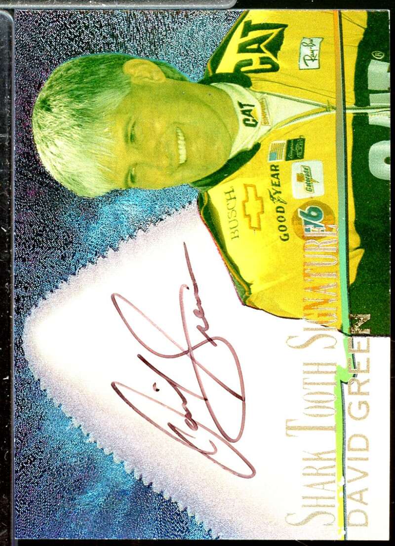 David Green Card 1997 Race Sharks Shark Tooth Signatures #ST14  Image 1
