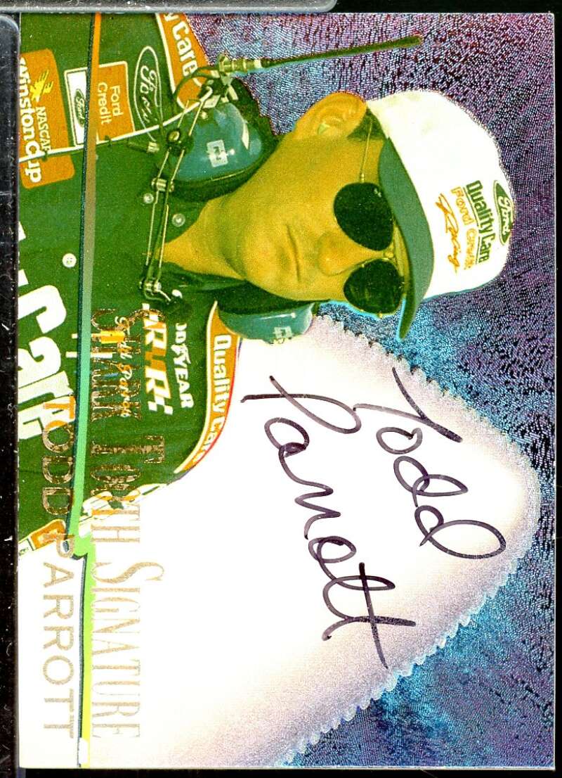 Todd Parrott Card 1997 Race Sharks Shark Tooth Signatures #ST17  Image 1