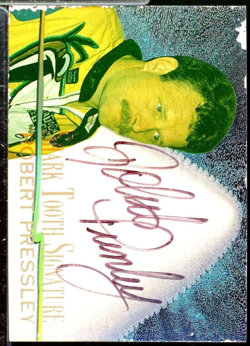 Robert Pressley Card 1997 Race Sharks Shark Tooth Signatures #ST8  Image 1