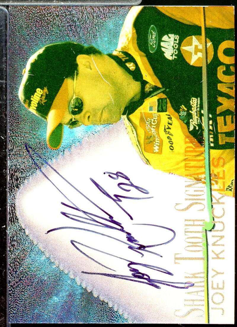 Joey Knuckles Card 1997 Race Sharks Shark Tooth Signatures #ST20  Image 1