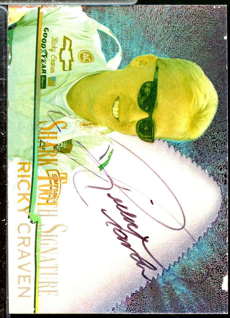Ricky Craven Card 1997 Race Sharks Shark Tooth Signatures #ST7  Image 1