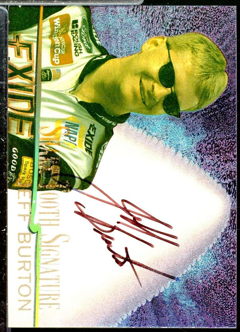 Jeff Burton Card 1997 Race Sharks Shark Tooth Signatures #ST9  Image 1