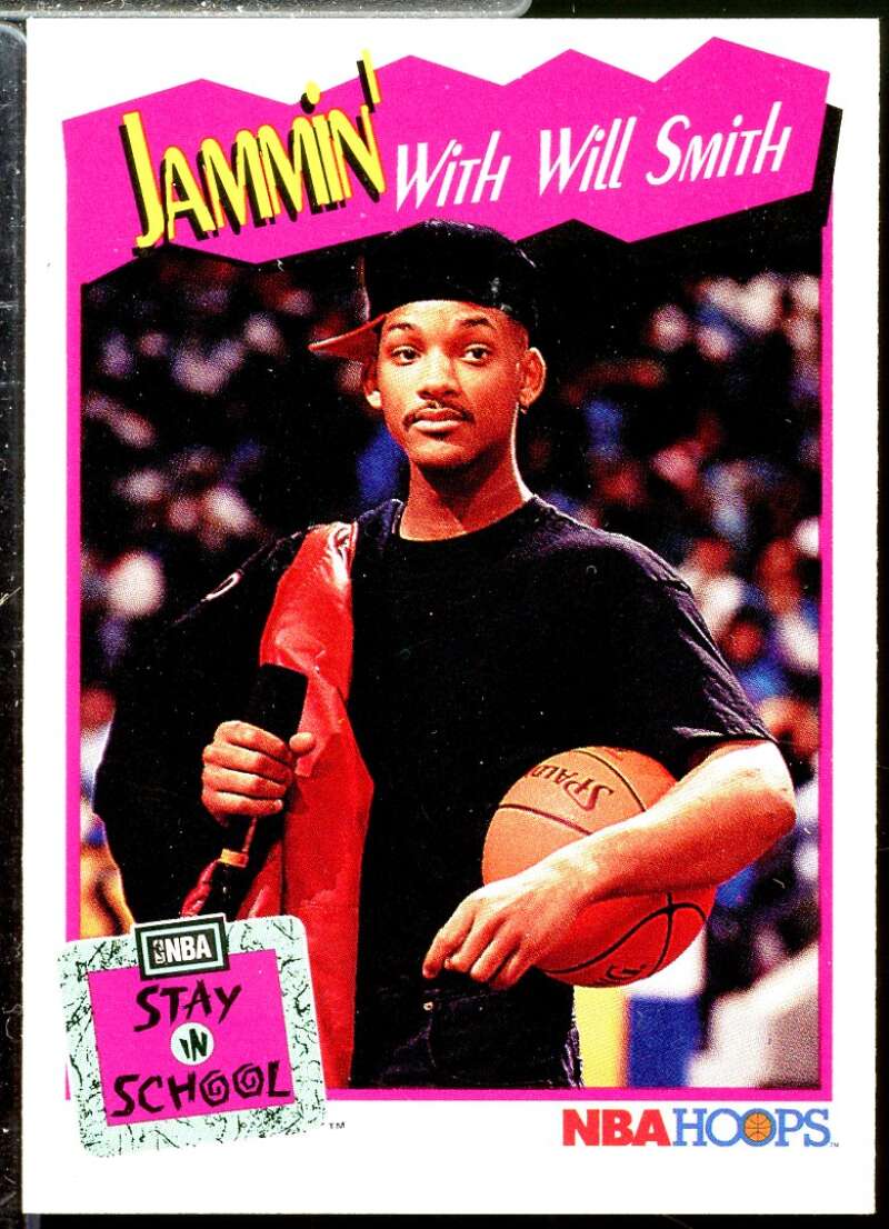 All-Star Jam/Jammin' With Will Smith/(Stay in School) Card 1991-92 Hoops #325  Image 1