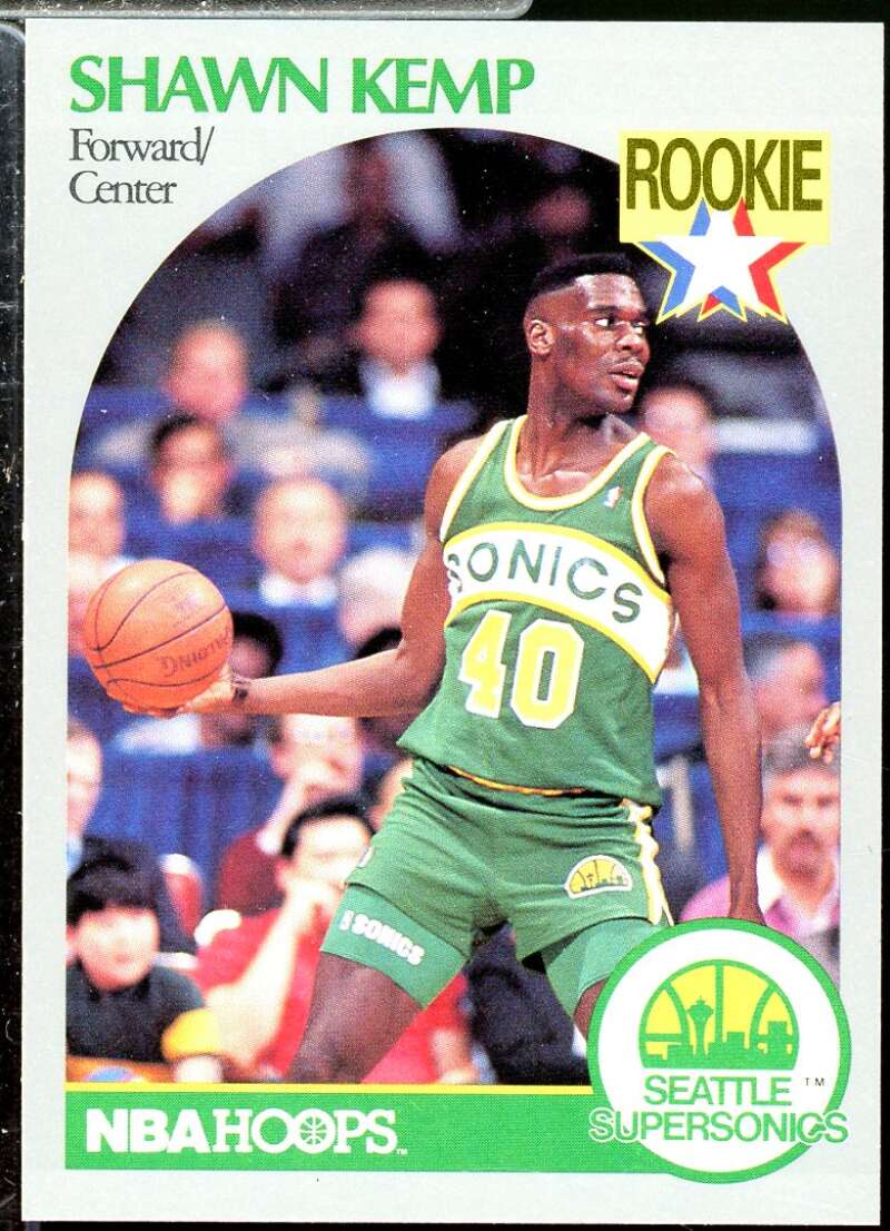 Shawn Kemp Rookie Card 1990-91 Hoops #279  Image 1