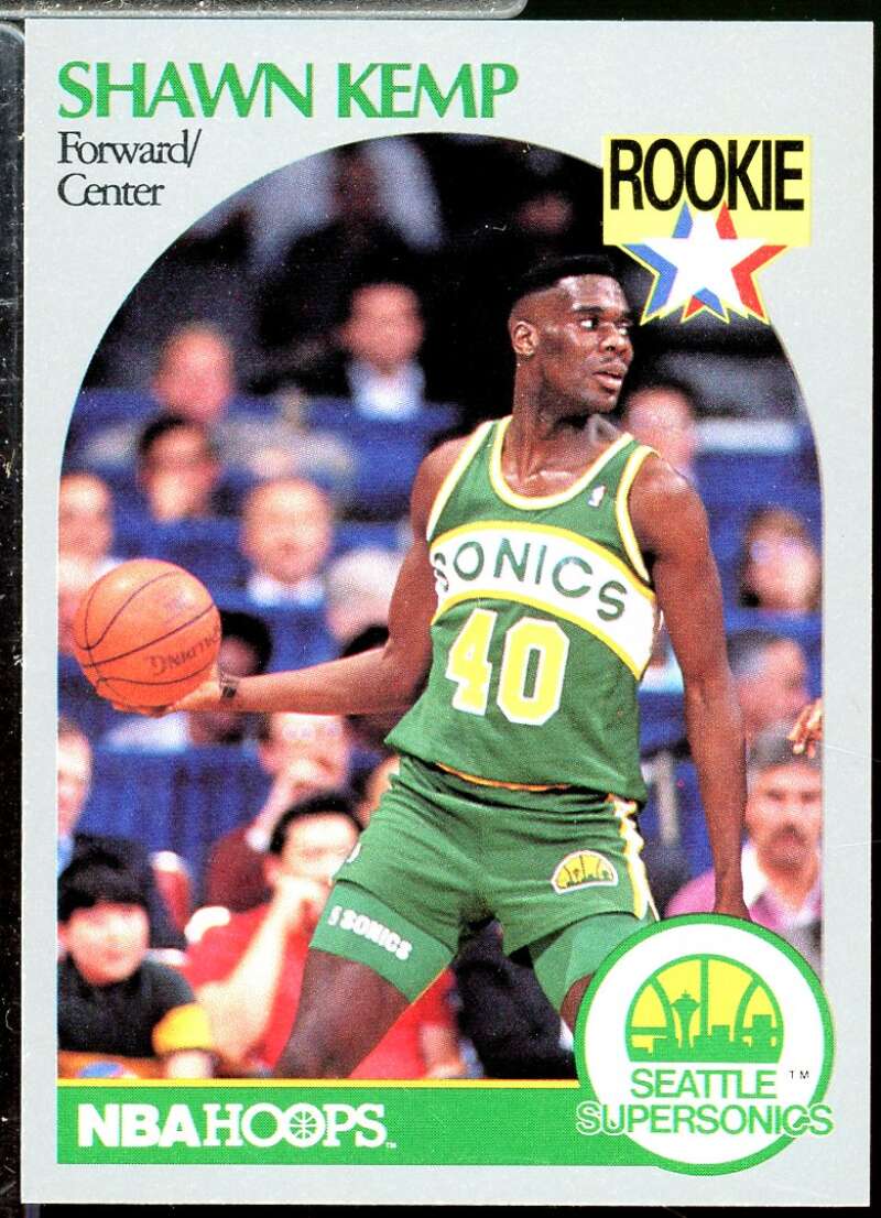 Shawn Kemp Rookie Card 1990-91 Hoops #279  Image 1