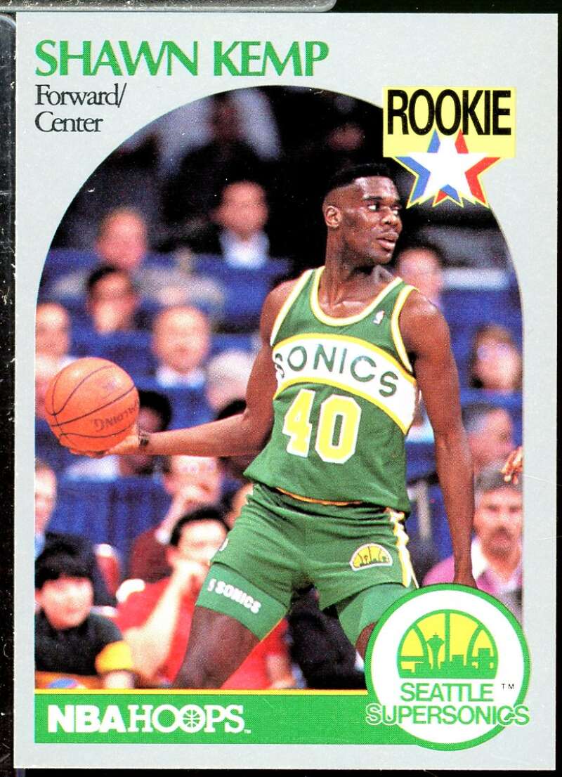Shawn Kemp Rookie Card 1990-91 Hoops #279  Image 1