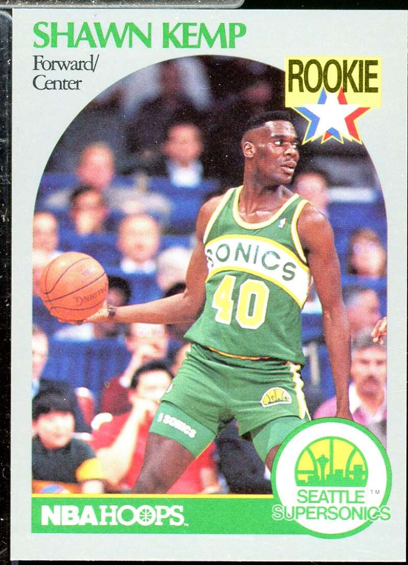 Shawn Kemp Rookie Card 1990-91 Hoops #279  Image 1