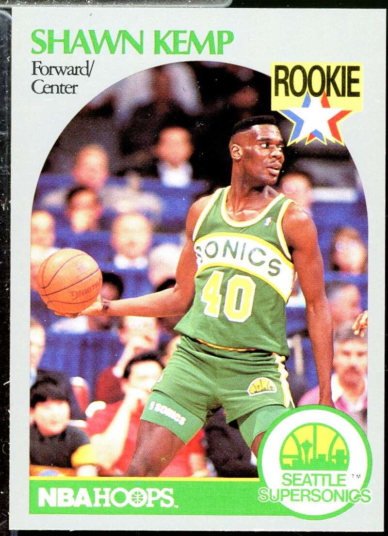 Shawn Kemp Rookie Card 1990-91 Hoops #279  Image 1