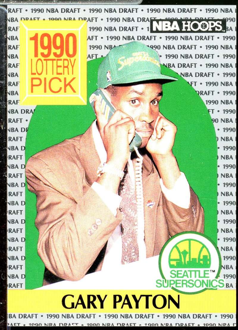 Gary Payton Rookie Card 1990-91 Hoops #391  Image 1