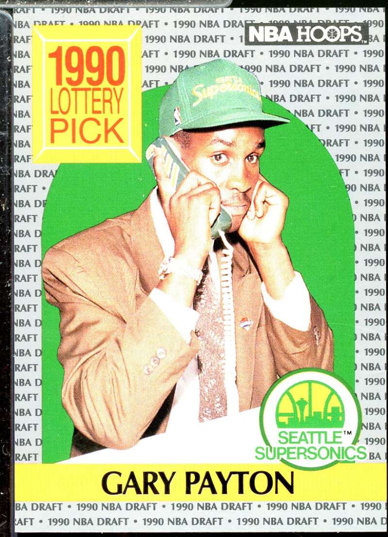 Gary Payton Rookie Card 1990-91 Hoops #391  Image 1