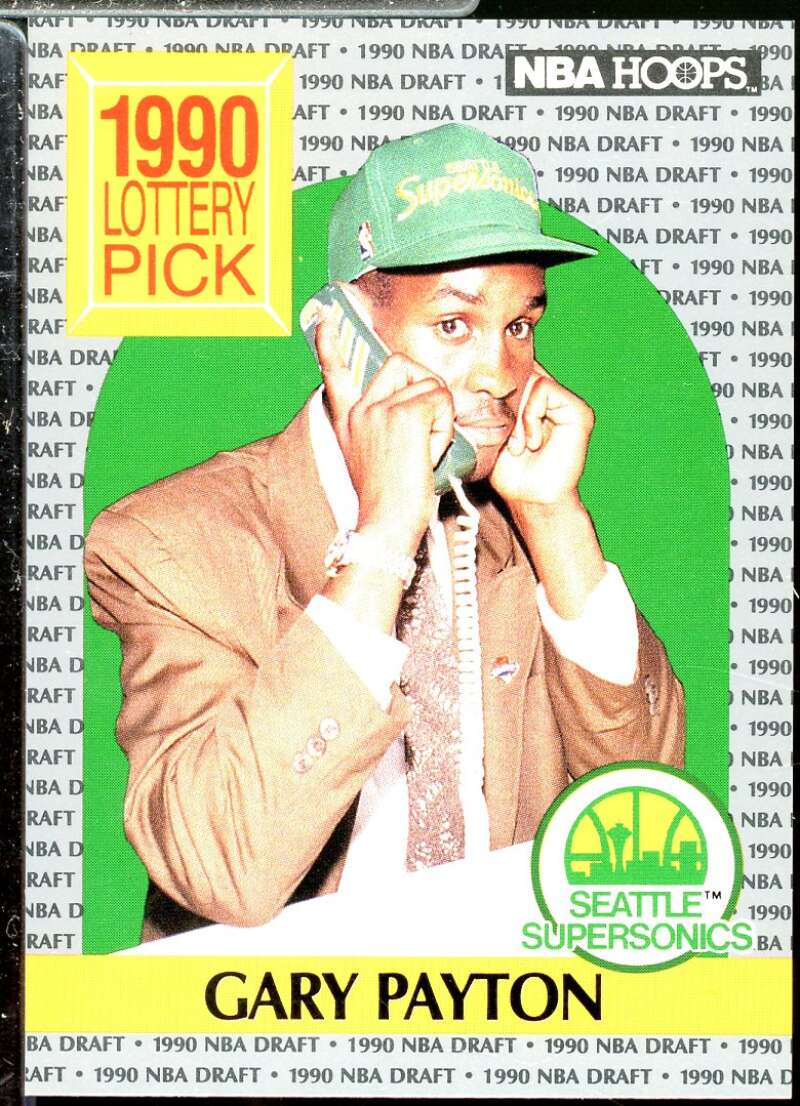 Gary Payton Rookie Card 1990-91 Hoops #391  Image 1